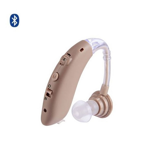 Aparat auditiv reincarcabil G-25-BT Beige, functie conectare Bluetooth
