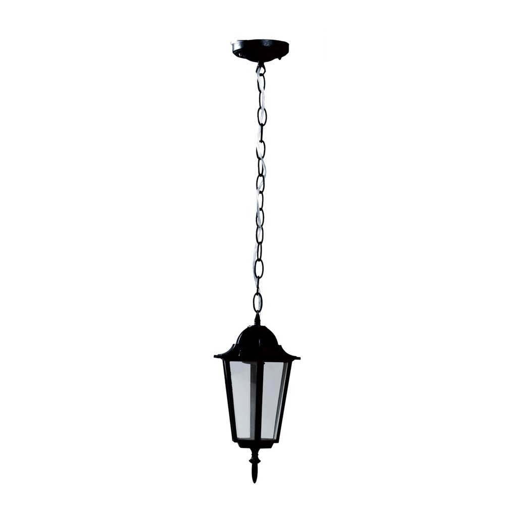 Lampa gradina erste corona b negru 1xe27
