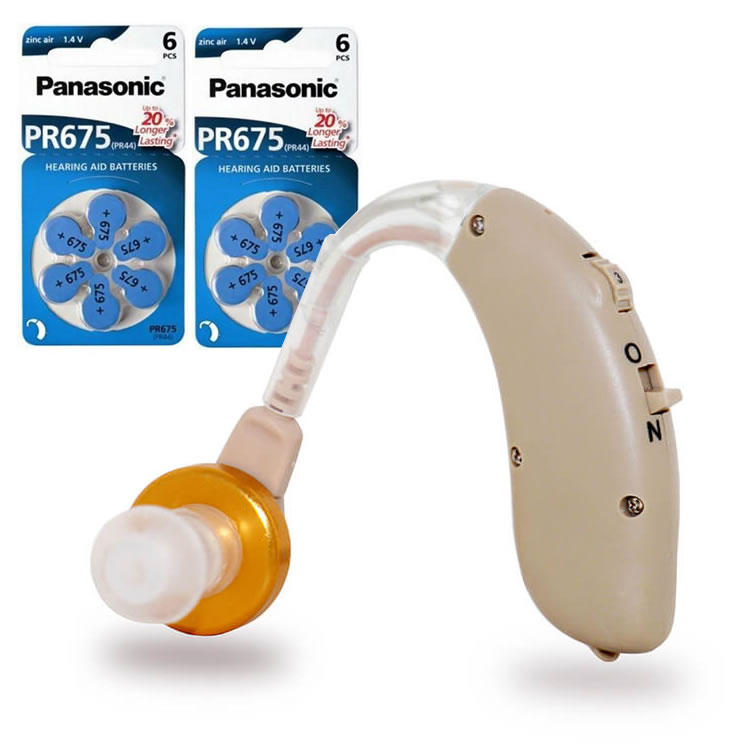 Pachet aparat auditiv audisound g20-vhp + 12 baterii zinc-aer panasonic pr675