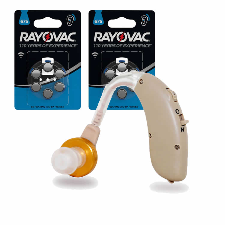 Pachet aparat auditiv audisound g20-vhp + 12 baterii zinc-aer rayovac pr675
