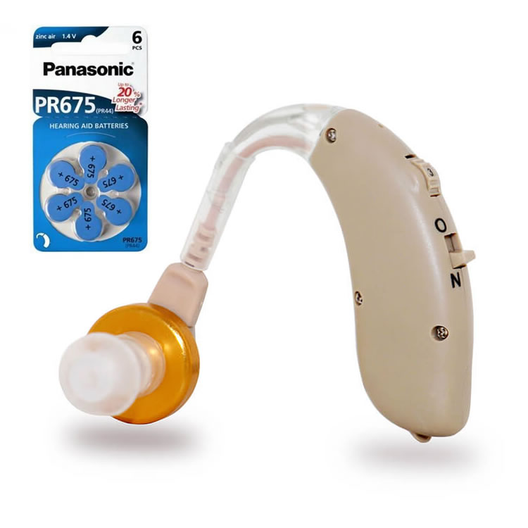 Pachet aparat auditiv audisound g20-vhp + 6 baterii zinc-aer panasonic pr675