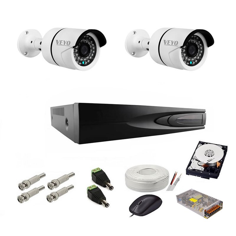 Sistem de supraveghere complet 1080p ext 2 ahd, ir 30 m