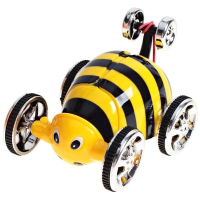 Mini spectacol cu masina rc 1:28 - galben
