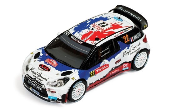 Macheta Auto IXO, CITROEN DS3 WRC #22 B.BOUFFIER-X.PANSERI RALLY MONTE CARLO 2013 1:43
