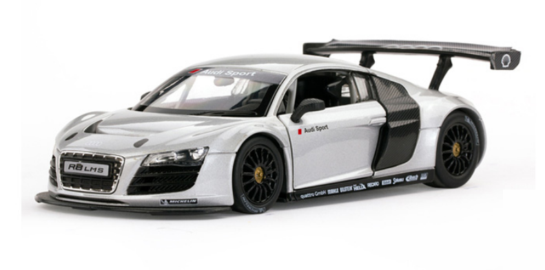 Masina rastar,audi r8 1:14 rtr cu telecomanda - alb