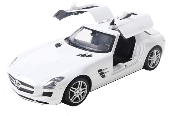 Masina, rastar, mercedes-benz sls 1:14 rtr cu telecomanda - alb