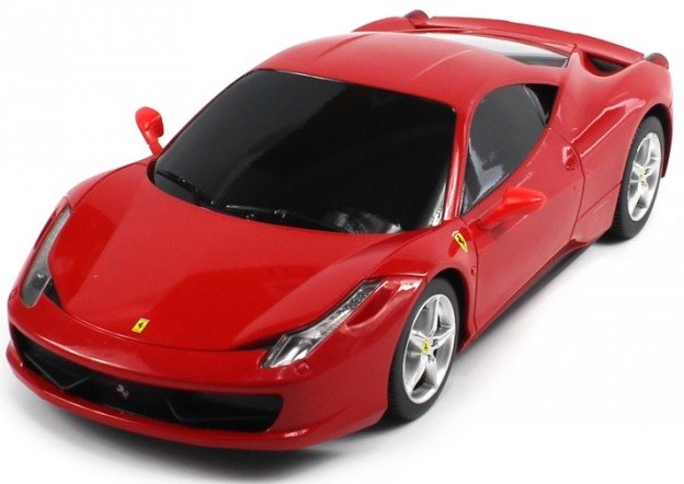 Masina rastar, ferrari 458 italia 1:18 rtr cu telecomanda - rosu