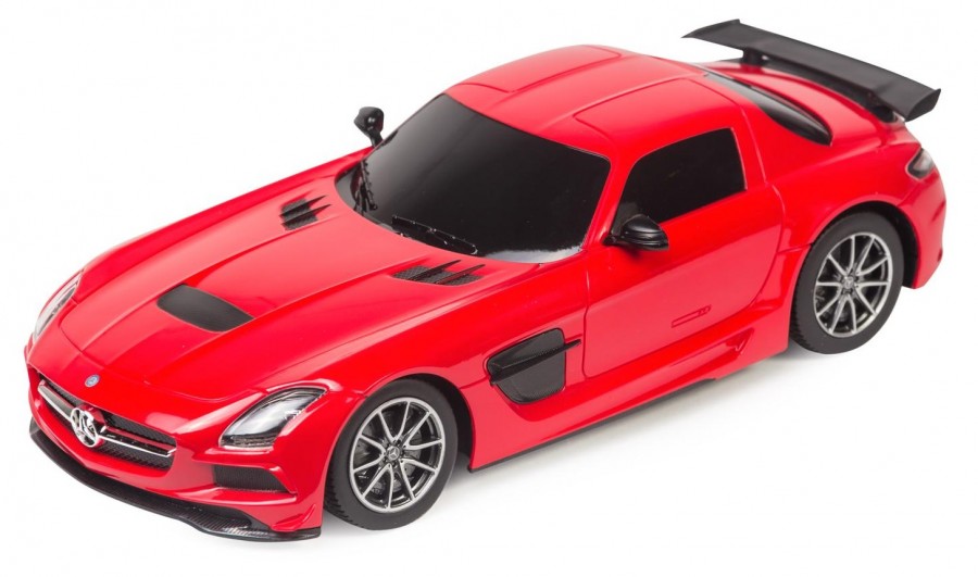 Masina, rastar, mercedes-benz sls amg black series 1:18 rtr cu telecomanda - rosu