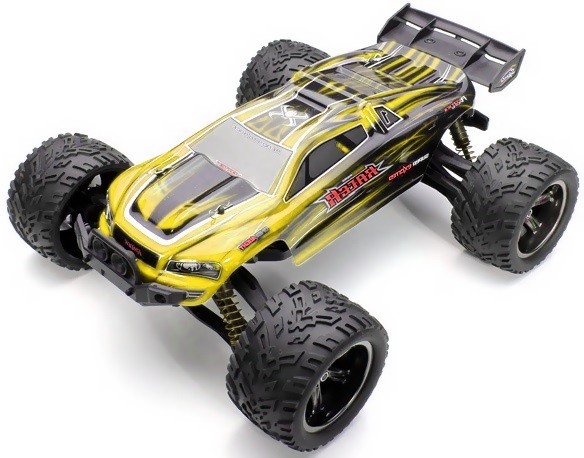 Masina xlh, truggy racer 2wd 1:12 2.4ghz rtr cu telecomanda - galben