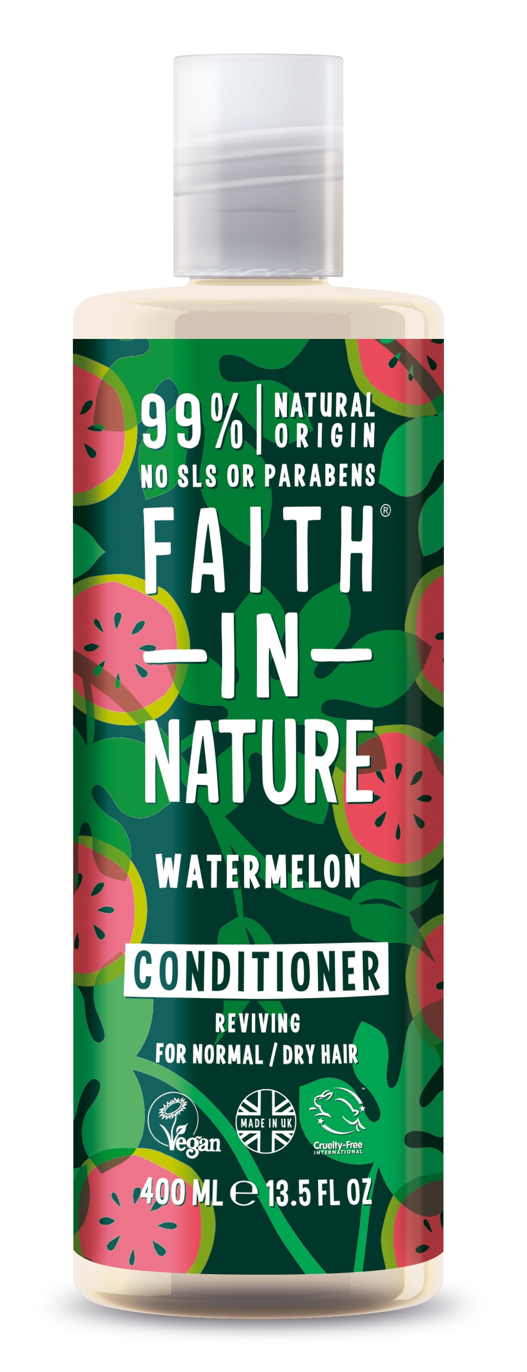 Faith in Nature Balsam de par cu pepene pentru par normal/uscat 400 ml