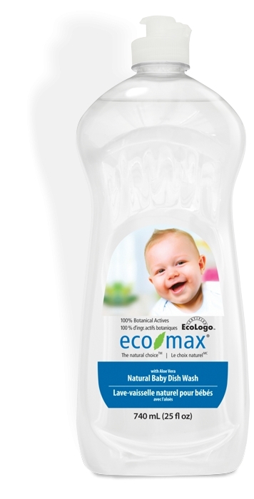 Ecomax Solutie spalat vase si biberoane, cu aloe vera, pentru bebelusi 740ml