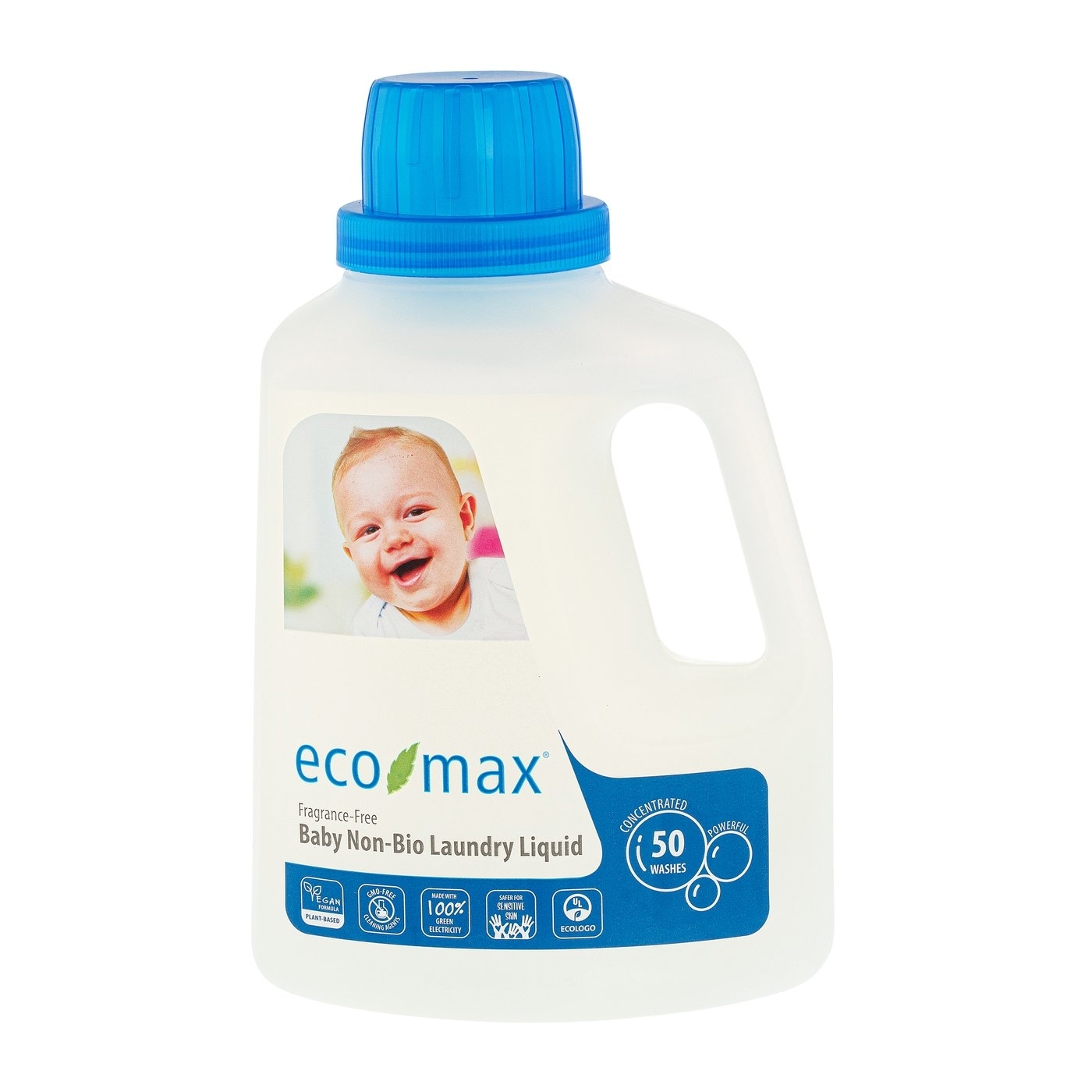 Ecomax Detergent rufe fara miros, pt bebelusi 1.5 L (50 spalari)