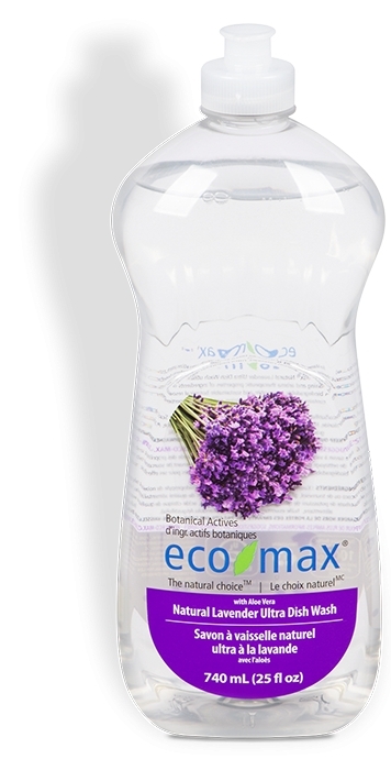 Ecomax Solutie spalat vase, cu lavanda si aloe vera 740ml