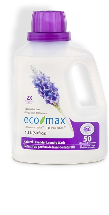 Ecomax Detergent concentrat rufe cu lavanda 1.5 L (50 spalari)