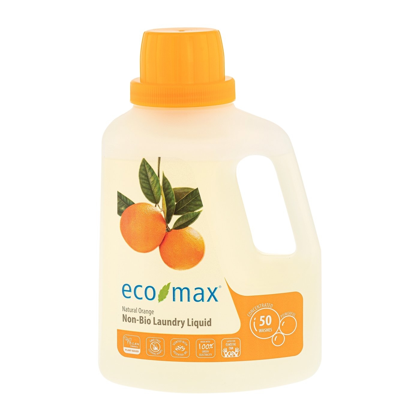 Ecomax Detergent concentrat rufe cu portocala 1.5 L (50 spalari)
