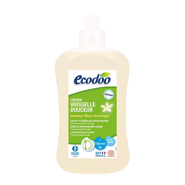 EcoDoo Detergent lichid BIO pentru vase cu aloe vera si floare de portocal 500ml