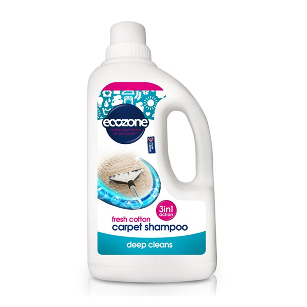 Ecozone Șampon pentru covoare, 3 in 1, cu bumbac 1 L