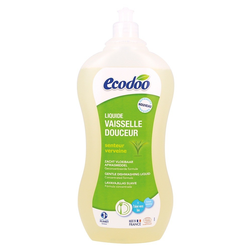 EcoDoo Detergent lichid BIO pentru vase cu aloe vera si cu verbina 1L