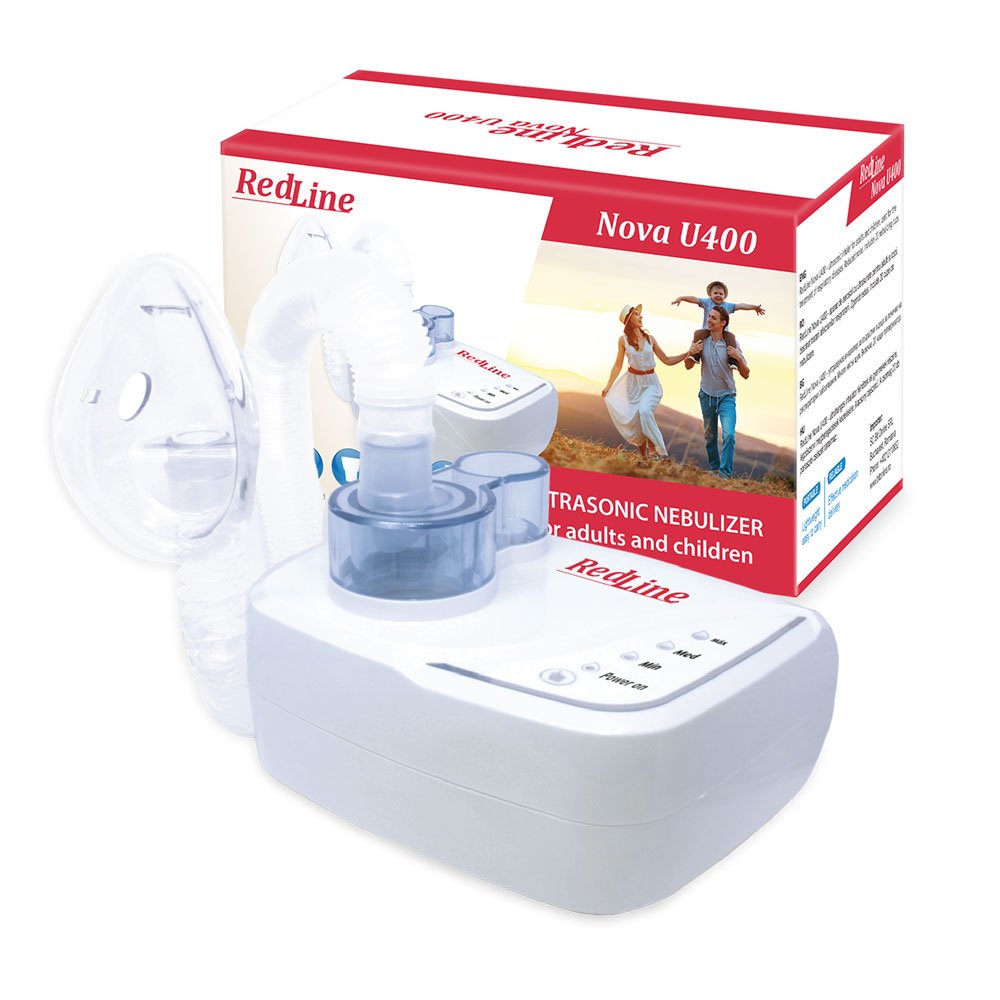 Aparat aerosoli cu ultrasunete RedLine Nova U400, 3 moduri de nebulizare, pentru adulti si copii