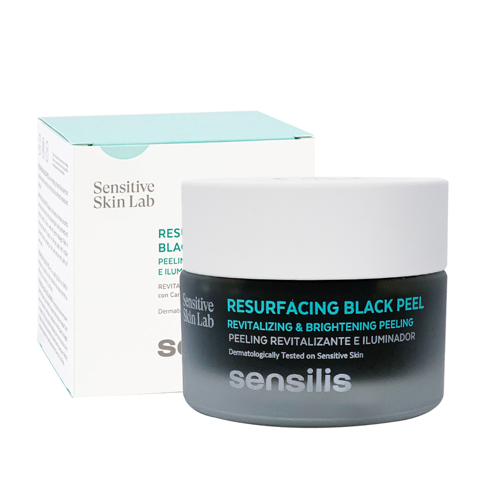 Crema de fata sensilis resurfacing black peel, pentru peeling, netezire, iluminare si revitalizare, toate tipurile de ten, 50 ml