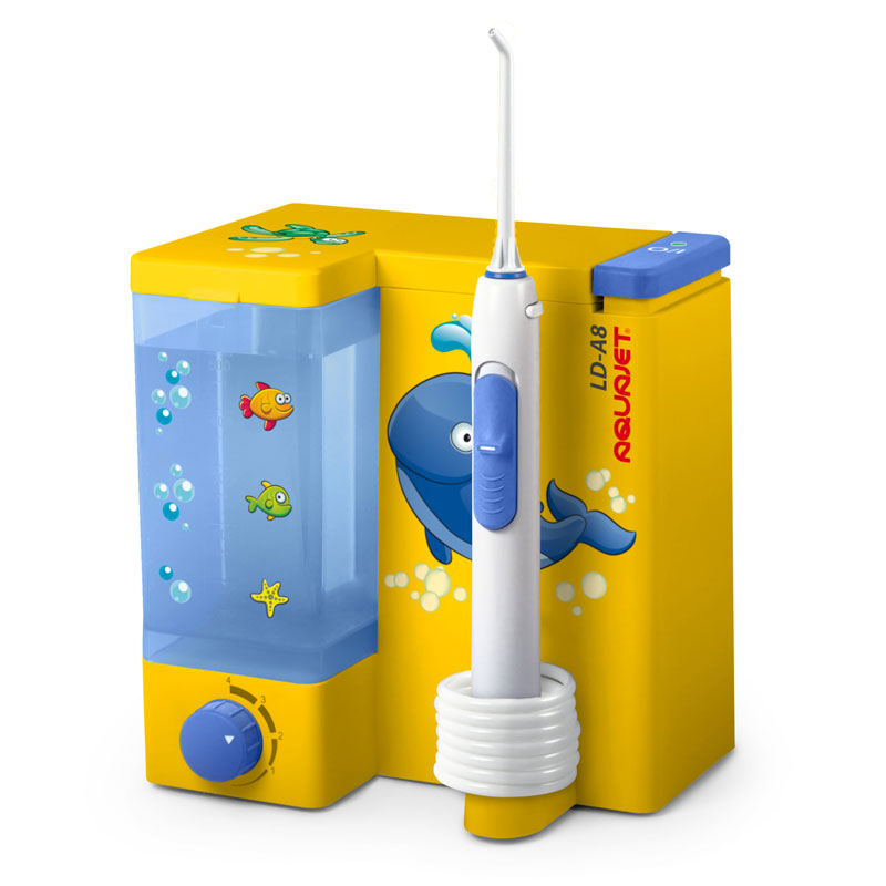 Irigator bucal little doctor aquajet ld a8, profesional, 1200 impulsuri/min, galben