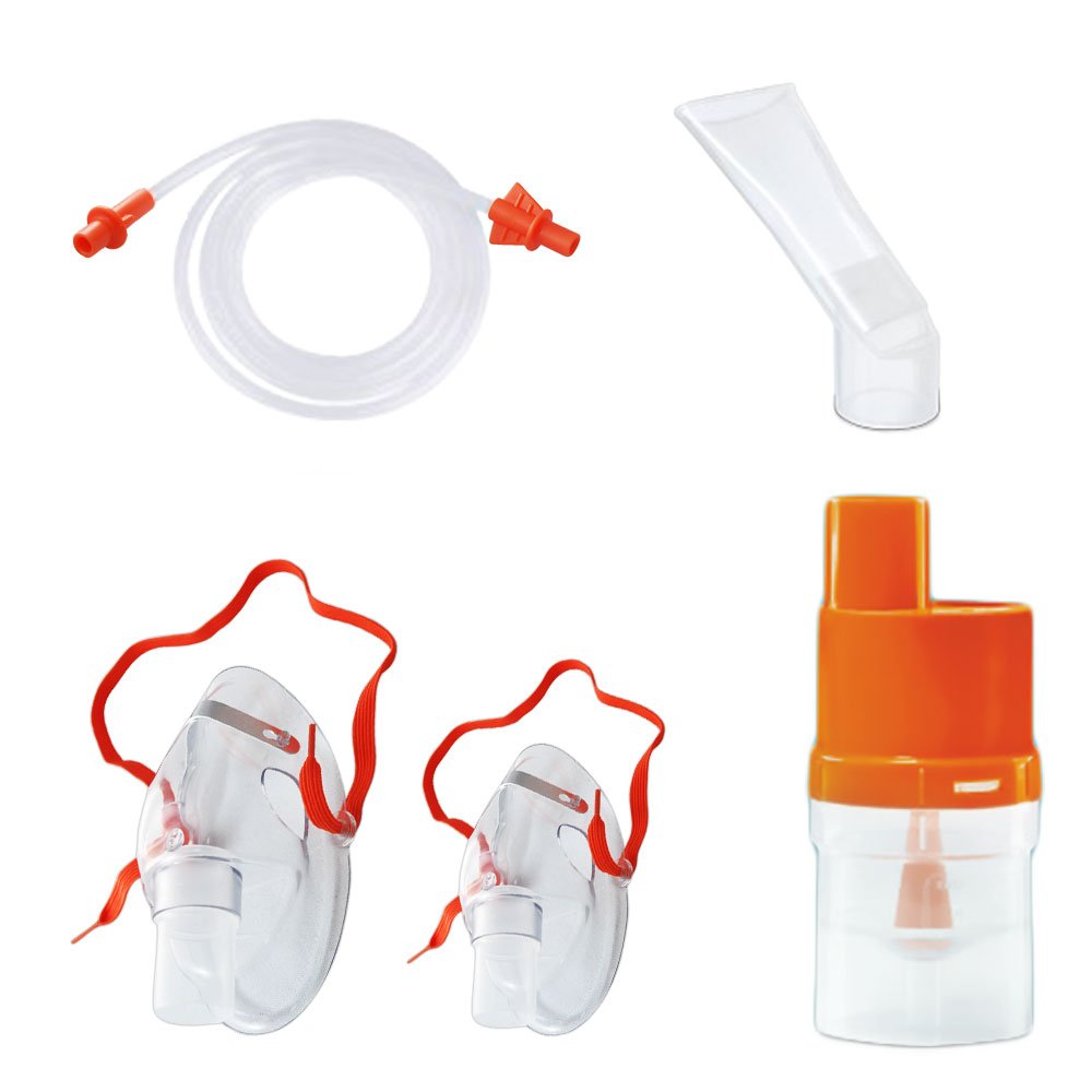 Kit accesorii universale RedLine Orange pentru aparatele de nebulizare cu compresor
