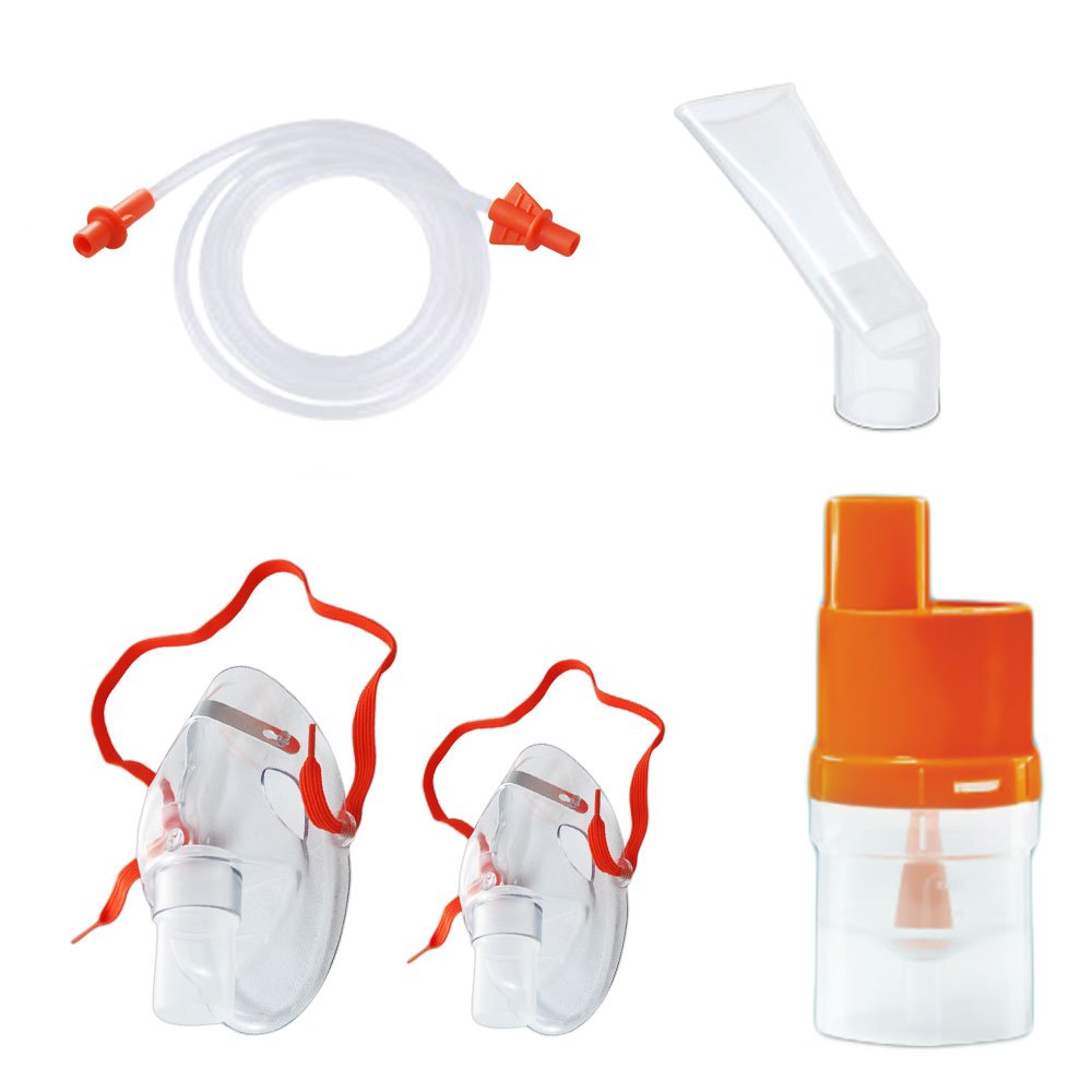 Kit accesorii universale redline orange pentru aparatele de nebulizare cu compresor