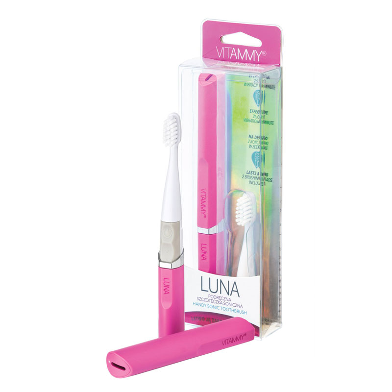 Periuta de dinti electrica vitammy luna, 26000 vibratii/min, roz