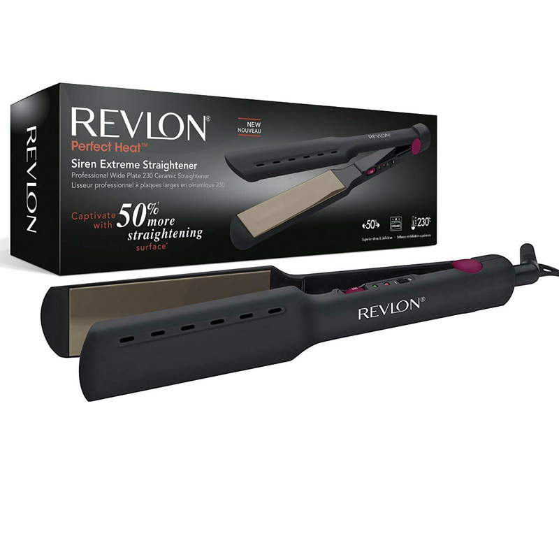 Placa de indreptat parul revlon perfect heat rvst2416, 5 niveluri temepratura, latime placi 45 mm