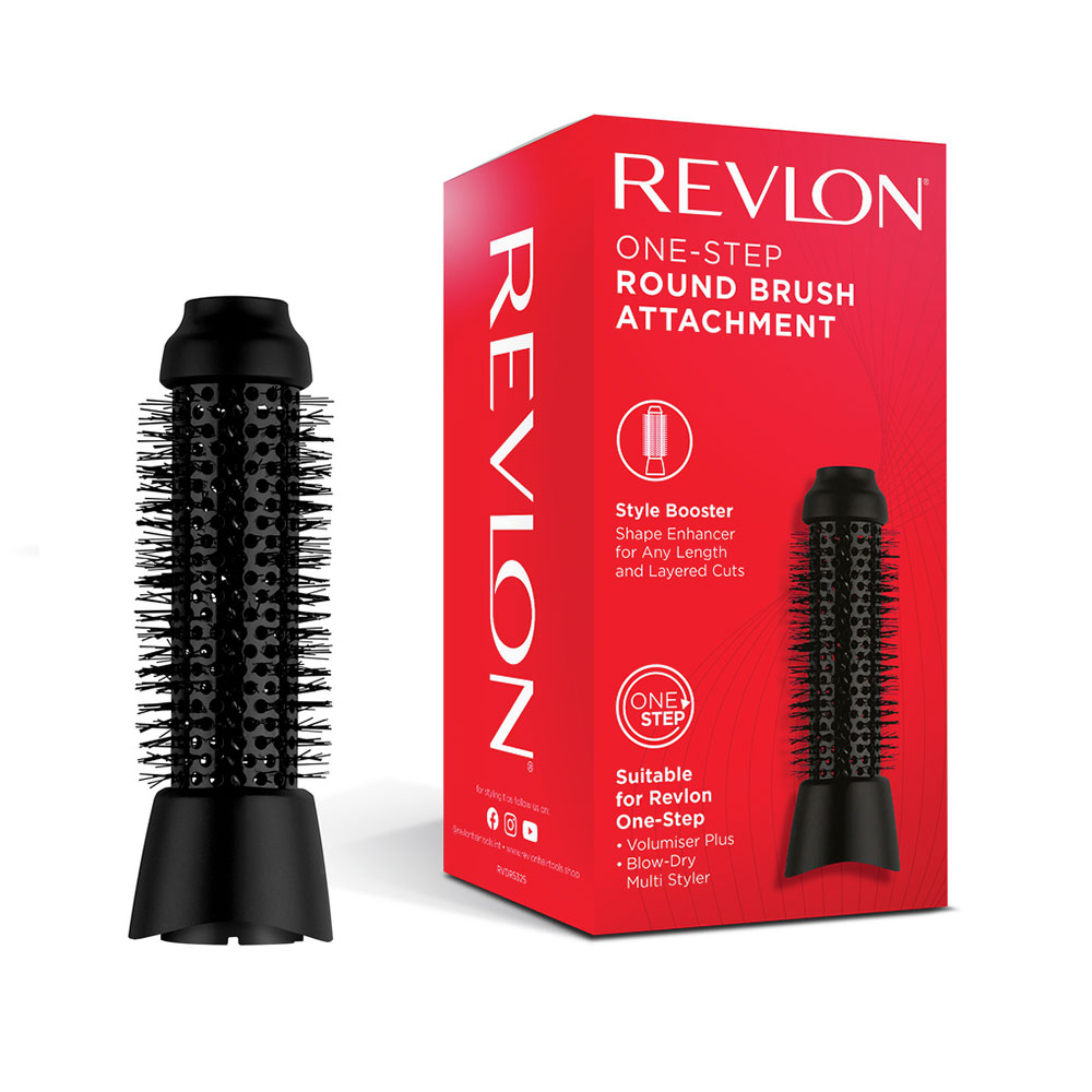 Perie ovala Revlon One-Step Round Brush Attachment RVDR5325, accesoriu pentru One-Step Blow-Dry Multi Styler RVDR5333E si One-Step Volumiser PLUS RVDR5298E