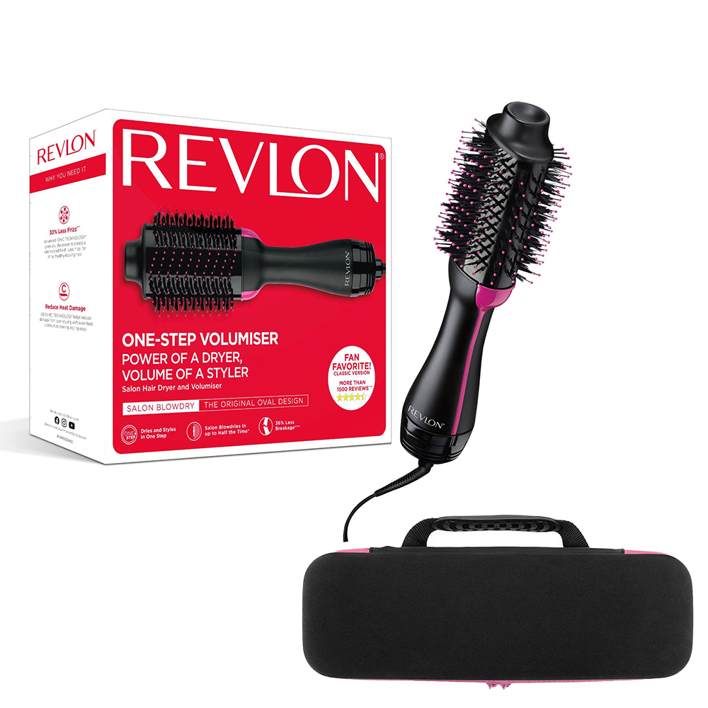 Set Perie electrica fixa REVLON One-Step Hair Dryer & Volumizer RVDR5222E2 si geanta transport RedLine Case One