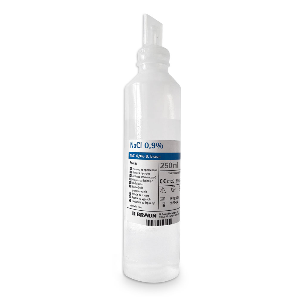 Ser fiziologic NaCl 0.9%, solutie sterila pentru irigare, 250ml