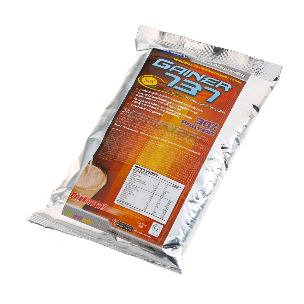 Supliment de proteine si carbohidrati megabol gainer 737, 500g, pentru cresterea masei musculare