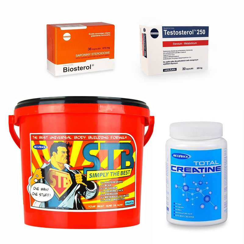 Pachet megabol smart, 4 produse, proteine, aminoacizi, carbohidrati, saponine