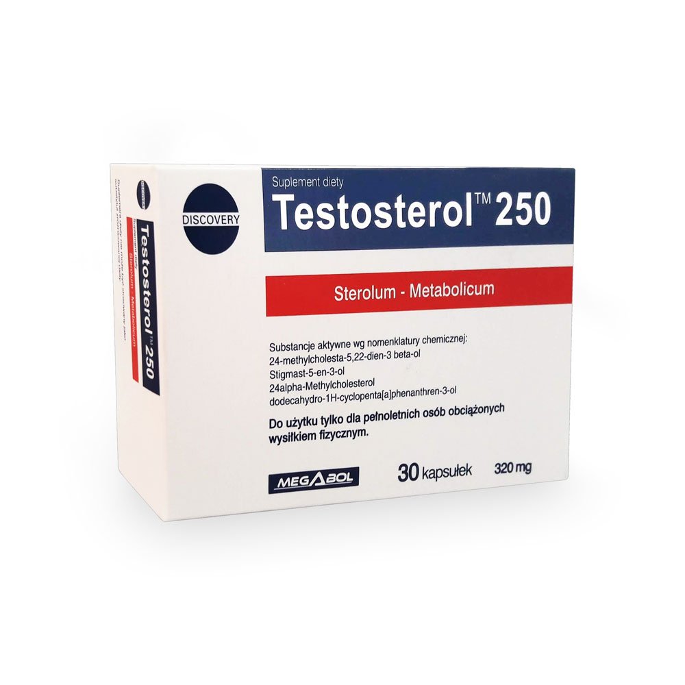 Capsule megabol testosterol 250, 30 cps, puternic anabolizant natural, creste nivelul de testosteron