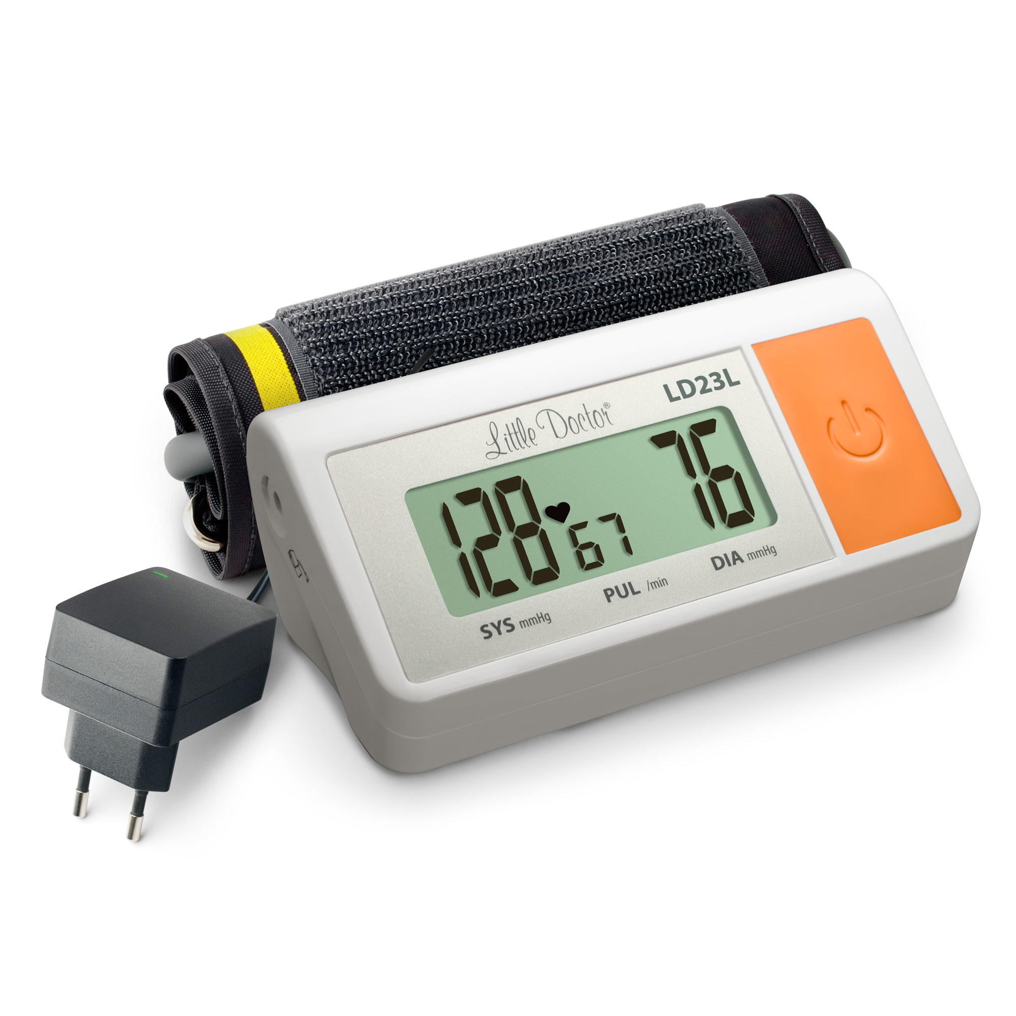 Tensiometru electronic de brat little doctor ld 23l, manseta 36-43 cm, adaptor priza inclus, alb