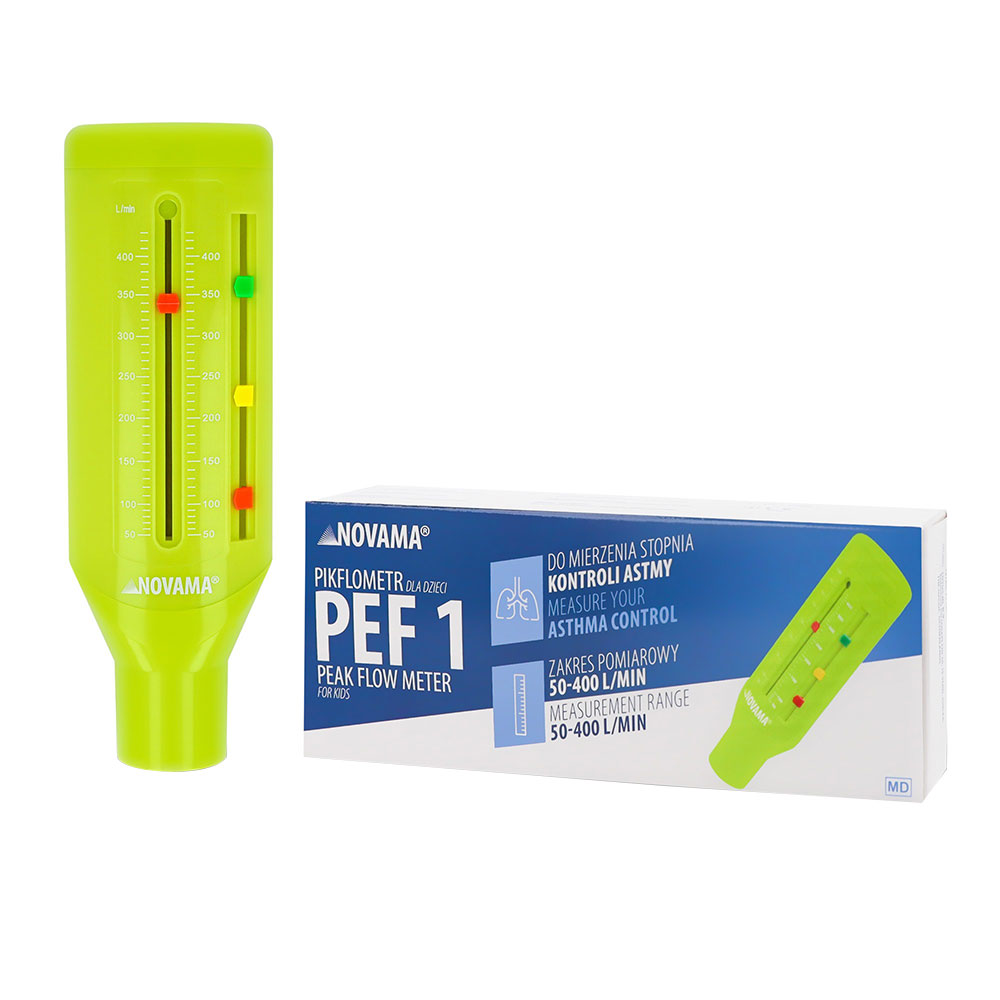 Spirometru portabil Novama PEF 1, pentru copii, certificat, realizat din ABS, ideal pentru uz casnic sau in cabinetele de specialitate