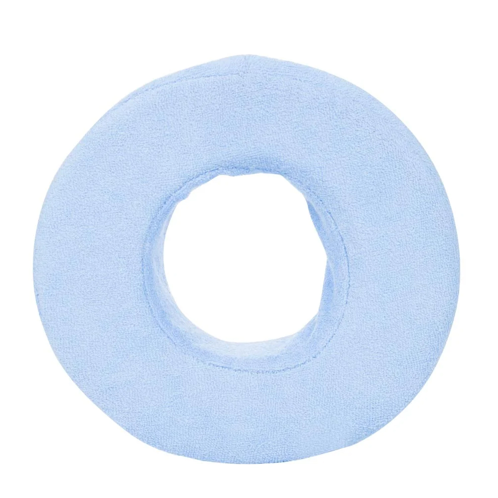 Perna Sanity maxi, pentru prevenirea escarelor de decubit, din spuma de poliuretan, cu husa detasabila placuta la atingere, diametru 42 cm, Bleu