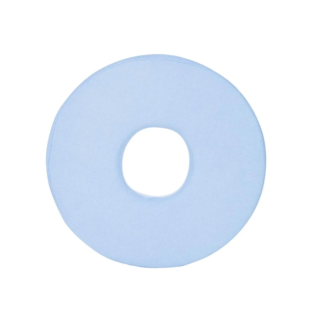 Perna Sanity standard, pentru prevenirea escarelor de decubit, din spuma de poliuretan, cu husa detasabila placuta la atingere, diametru 20 cm, Bleu