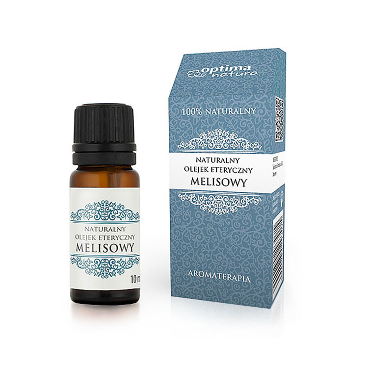 Ulei esential de melissa (roinita), optima natura, 10 ml, pentru oboseala fizica si psihica, infectii fungice, piele iritata