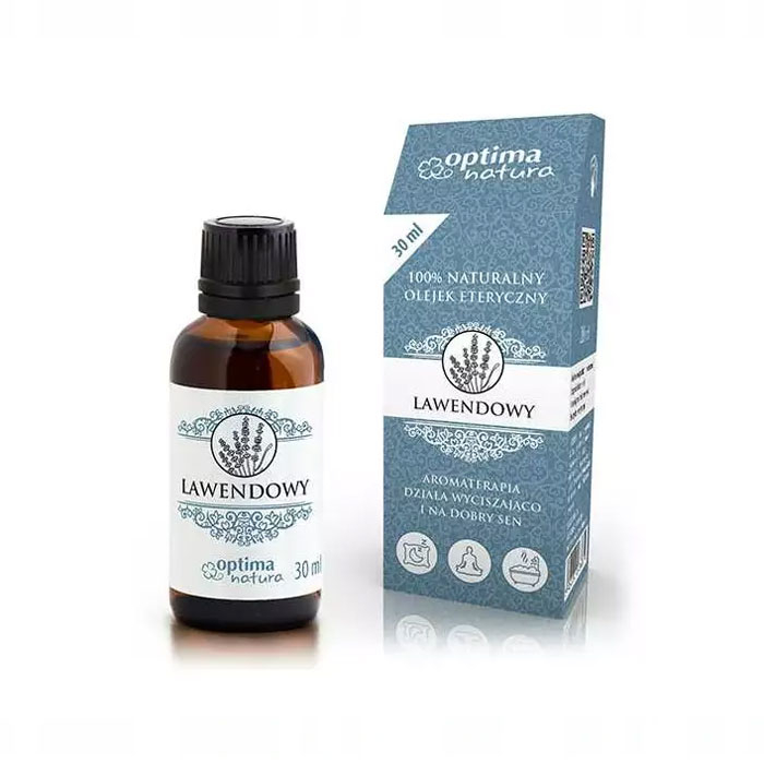 Ulei esential de lavanda, optima natura, 30 ml, pentru insomnii, migrene, calmare