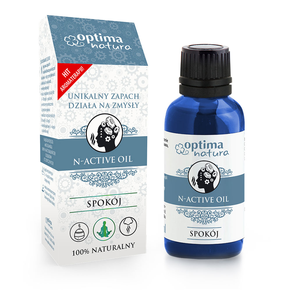 Ulei esential n-active calm si relaxare, optima natura, 20 ml, pentru liniste interioara