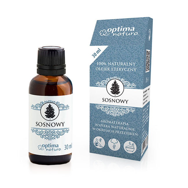 Ulei esential de pin, optima natura, 30 ml, pentru tuse, sinuzita, astm
