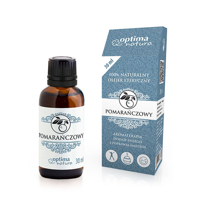 Ulei esential de portocala, optima natura, 30 ml, pentru dureri musculare, insomnii, relaxare