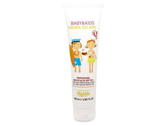 Crema protectie solara organica spf 50+ copii si bebe 100ml bubbleeco