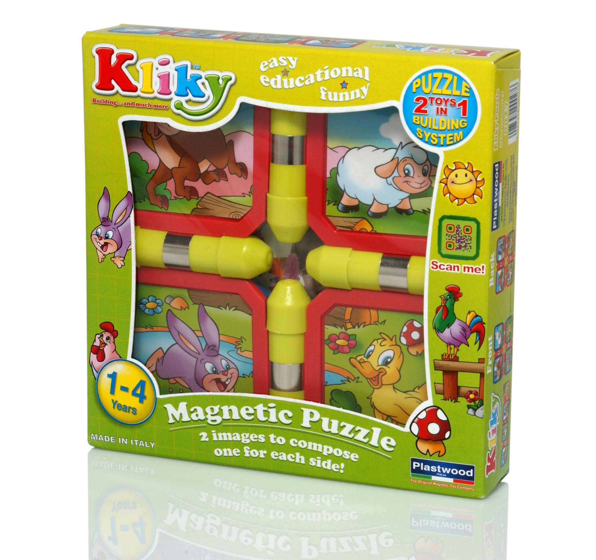 Puzzle constructie magnetic ferma kliky supermag