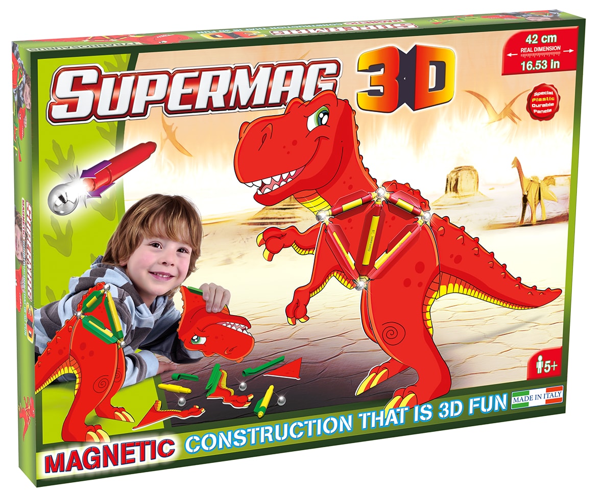 Jucarie cu magnet t-rez 40 piese 3d supermag