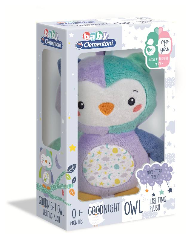 Bufnita de plus cu lumini si sunete clementoni