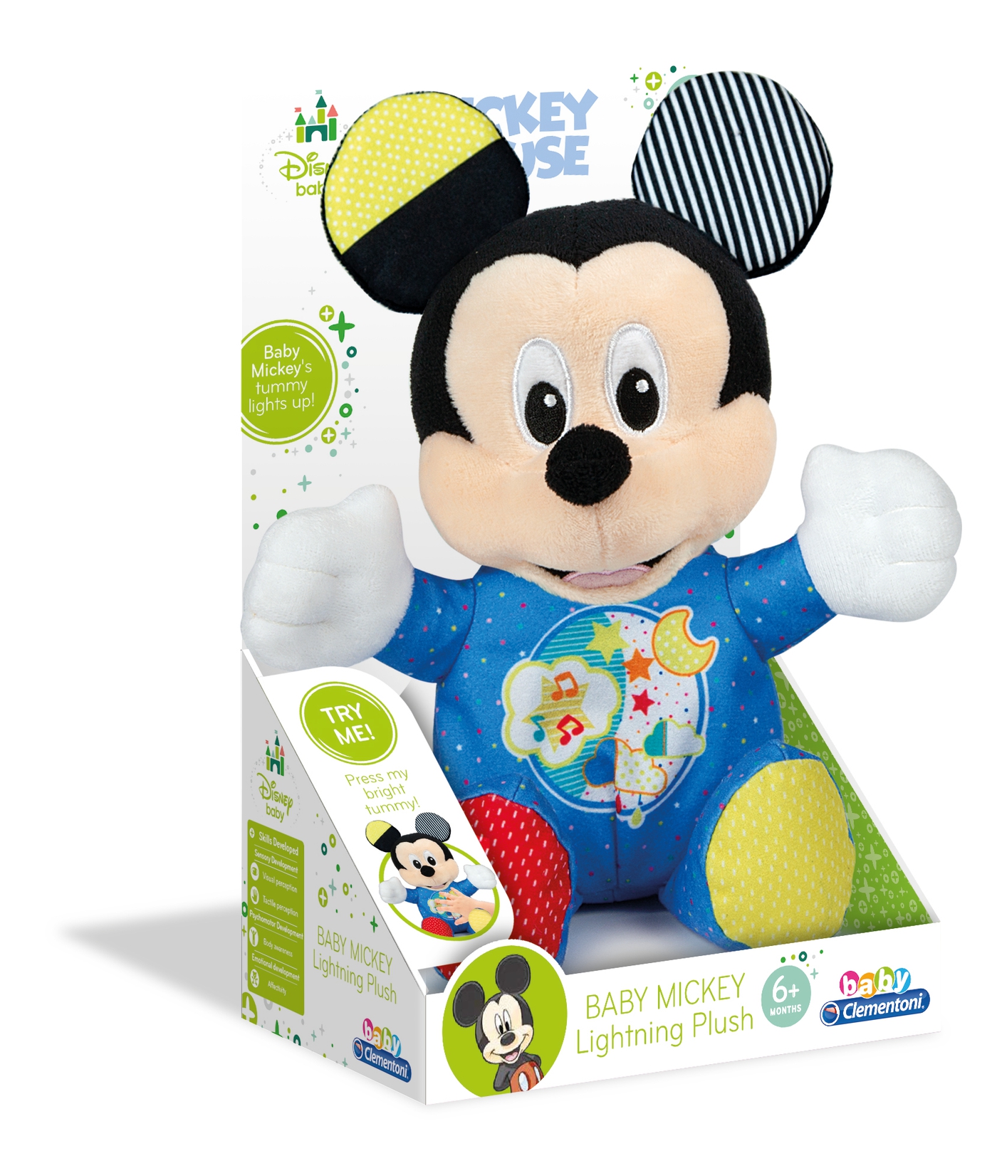 Plus baby mickey cu lumini si sunete clementoni