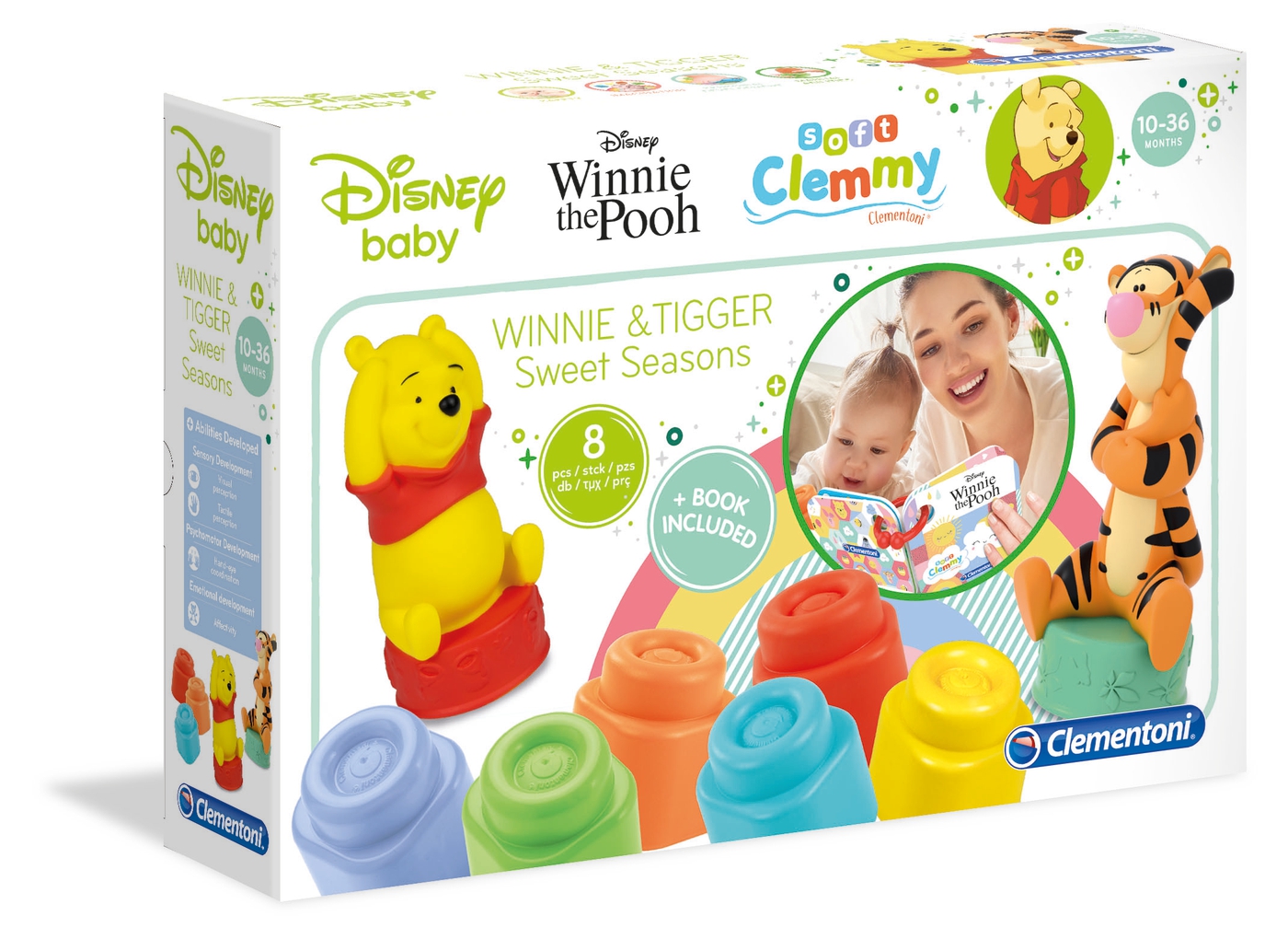 Set cuburi winnie cu carticica clementoni